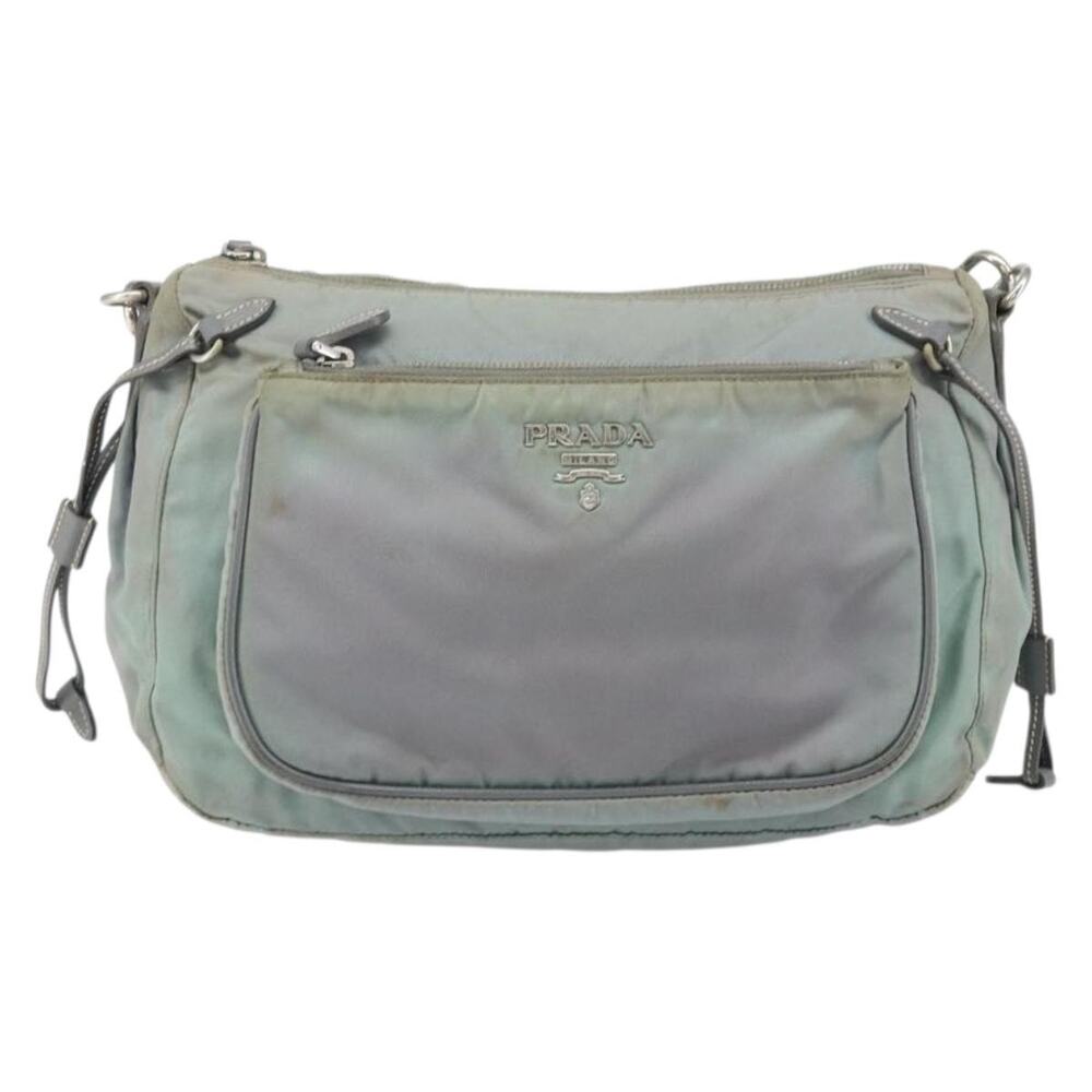 Prada Nylon Shoulder Bag Gray